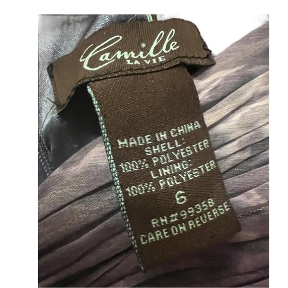 Camille La Vie Strapless Gown Size 6 - Picture 7 of 12